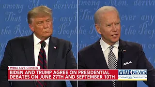 Biden and Trump agree to 2 presidential debates, in June and in September