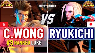 SF6 🔥 Chris Wong (#3 Ranked Luke) vs Ryukichi (Cammy) 🔥 SF6 High Level Gameplay