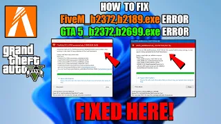 GTA5_b2372.exe!sub_1411BE064 (0x0),GTA5_b2699.exe!sub_1412E71A8 (0x116) Error Fix FiveM (GTA V) 2023
