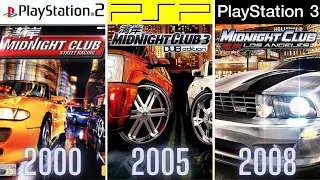 MIDNIGHT CLUB PlayStation Evolution PS2 - PS3 (2000-2008)