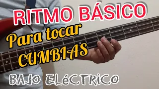 ¿Cómo empezar a TOCAR CUMBIAS en Bajo Eléctrico? | Ritmo Básico para Principiantes