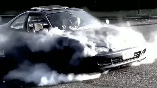 HONDA CIVIC BURNOUT & DRIFT "BEST CRAZY COMPILATION"