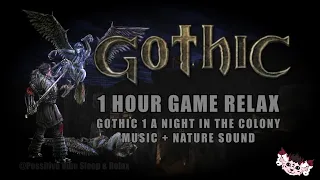 A NIGHT IN COLONY| GOTHIC 1 SOUNDTRACK MIXED WITH RAIN SOUND| 1H HOUR OF GAME RELAX