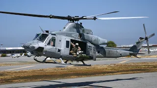 Two UH-1Y Venoms / Super Hueys land at San Carlos Airport HeliFest 2011