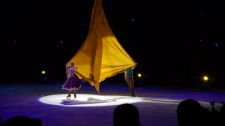 Disney on Ice follow your heart Rapunzel Aerial show right up front 2017