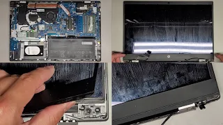 HP Pavilion Laptop 15-cs1065cl Disassembly RAM SSD Hard Drive Upgrade Hinge Replacement Repair