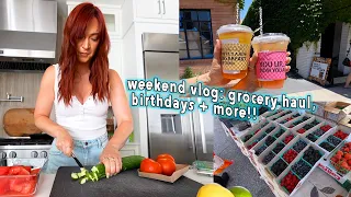 Weekend Vlog: Grocery Haul, Art Supplies Shopping + Oli's Birthday!!!