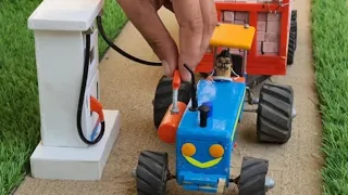 diy tractor mini petrol pump science project @MiniCreative1 part7