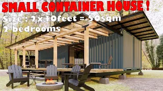 Shipping Container House - Simple life in a small house made of 2 40ft containers