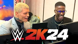 I Played WWE 2K24 vs CODY RHODES!