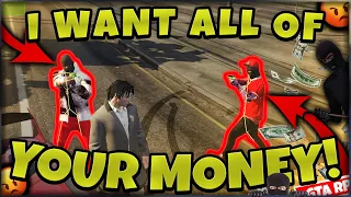 $100,000,000 MONEY DROP IN GANG SERVERS (GTA 5 RP)