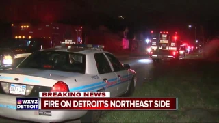 Body found at scene of fire on Detroit's northeast side