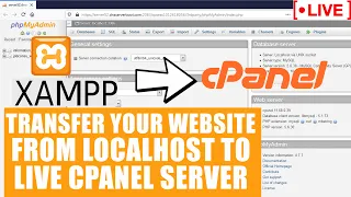 [🔴LIVE] How to migrate your website from localhost Xampp to Live cPanel server?