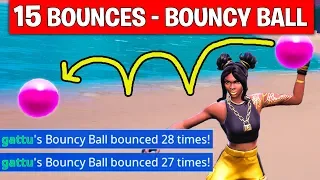 Get 15 Bounces in a Single Throw with the Bouncy Ball Toy - WEEK 5 CHALLENGES FORTNITE SEASON 8