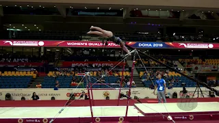 CASTANEDA Arianna (CRC) - 2018 Artistic Worlds, Doha (QAT) - Qualifications Uneven Bars