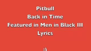 Back in Time - Pitbull - Lyrics