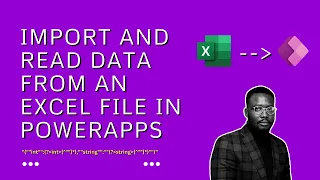 Import and read data from an excel file in PowerApps #regex #parseJSON. Send arrays to PowerApps.