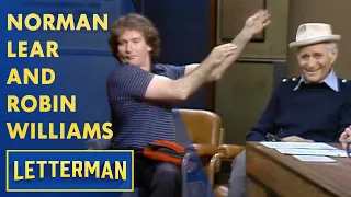 Robin Williams Crashes Norman Lear's Interview | Letterman