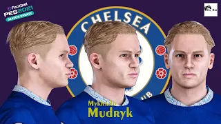 Mykhailo Mudryk Build Face PES 2021 [Chelsea]