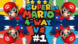 Super Mario 64: 4 Player Versus  (Feat. ProtonJon & NintendoCapriSun)