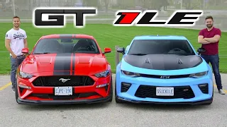 2019 Mustang GT PP2 vs Camaro SS 1LE // Battle Of The Track Packs