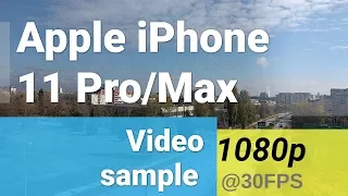 Apple iPhone 11 Pro/Max 1080p@30fps video sample - tele camera