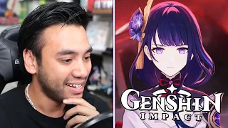 Gigguk Reacts to Raiden Shogun Character Quest | Genshin Stream 9