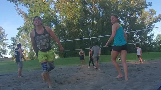 Burnaby, Sand Volleyball Meet Up. friendly game 1. June 24