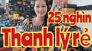 🔴THANH LÝ 25 NGHÌN RẺ NHẤT NHIỀU LOẠI KHOAN PIN MÁY CẮT MÀI KHOAN MÁY HÀN #makita #hukan #dewalt