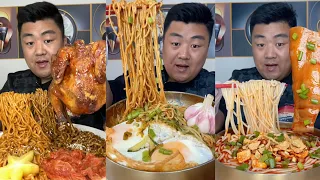 Yummy#178😋: Eat Meat, noodles 🍜 🤤||eat challenge||foodvlog||Hik Hak||#eatalot #asmr #yummyfood