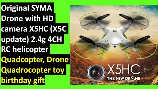 SYMA X5HW WIFI FPV WITH 2MP HD CAMERA 2.4G 4CH 6-AXIS GYRO QUADCOPTER RTF