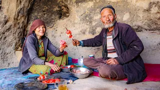 Cave And Kebab | Afghanistan Village Life with Two Old Lovers