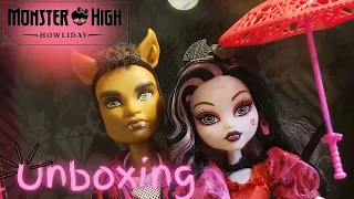 DRACULAURA & CLAWD MONSTER HIGH G1 HOWLIDAY UNBOXING & RESEÑA | #enespañol #monsterhigh #draculaura