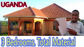 How Much Cost to Build 3 Bedroom House in Uganda.Material azimba rooms sattu.