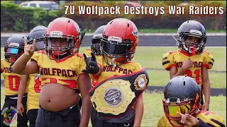 FREE FLOW VISUALS - 7U Wolfpack vs War Raiders Game Highlights.#youthfootball #freeflowvisuals