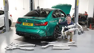 BMW M3 COMPETITION EXHAUST UPGRADE! Remus Downpipe-Back System | SHMUSEUM VLOG 23