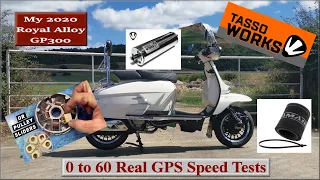 Royal Alloy  GP300 0 to 60 GPS Speed Comparisons for Tasso Mods