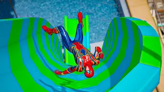 GTA 5 | Epic Water Ragdoll Iron Spiderman Crazy Funny Compliance/Euphoria#gta5#spiderman#gtaragdoll