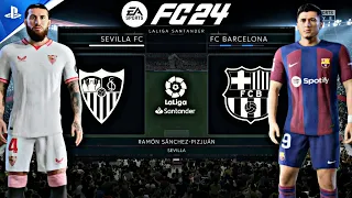 EA FC24 - Sevilla FC vs FC Barcelona | PS5™ [4K60] Gameplay | Laliga EA Sports 2023-24