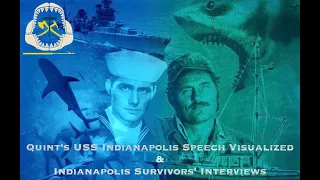 JAWS Quint's Indianapolis Speech Visualized & Indianapolis Survivors' Interviews