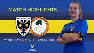 MATCH HIGHLIGHTS: AFC Wimbledon 0 Ashford Town 2