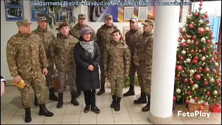 Colindul militarilor Brigăzii 81 Mecanizate Bistrița la Jandarmeria Bistrița-Năsăud