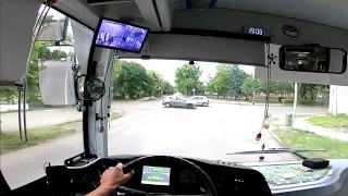 Finishing route 24 on the ELECTRON bus