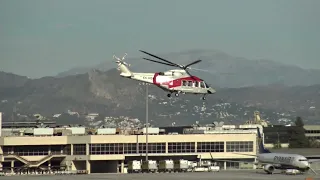 Helity Agusta Westland AW-139 EC-NSR Take Off Malaga LEMG