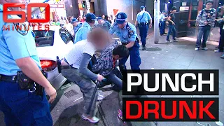 WATCH: Journalist joins police tackling alcohol fueled street violence | 60 Minutes Australia