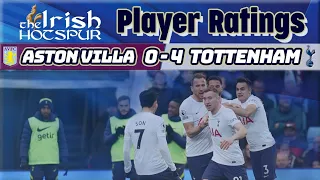 PLAYER RATINGS | Aston Villa 0-4 Tottenham