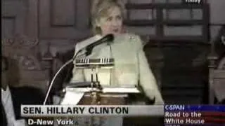 Hillary Quoting James Cleveland - "I Don't Feel Noways Tired