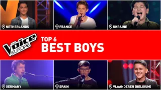 SURPRISING voices of BOYS in The Voice Kids | TOP 6