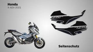 LabelBike® STICKER 3D in GEL-kompatiblen Seitenschutz für Honda X-ADV 2021 Motorräder