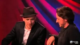 Michael Fassbender and James Mcavoy Singing